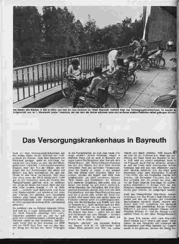 Vorschauseite 1: Das Versorgungskrankenhaus in Bayreuth