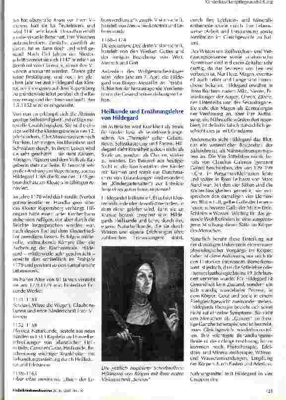 Vorschauseite 2: Leben und Wirken der Hildegard von Bingen