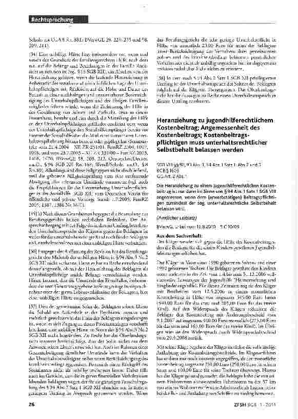 Vorschauseite 4: Unterhaltsanspruch eines behinderten Kindes gegen seine Eltern; keine Verwirkung des Anspruchs; Anspruchsübergang auf Sozialhilfeträger unabhängig von Kindergeldbezug; kein Aussch…
