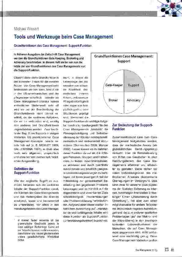 Vorschauseite 1: Tools und Werkzeuge beim Case Management