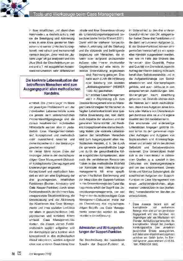 Vorschauseite 2: Tools und Werkzeuge beim Case Management