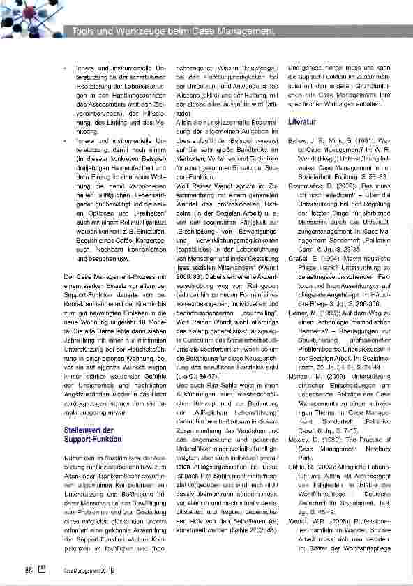 Vorschauseite 4: Tools und Werkzeuge beim Case Management