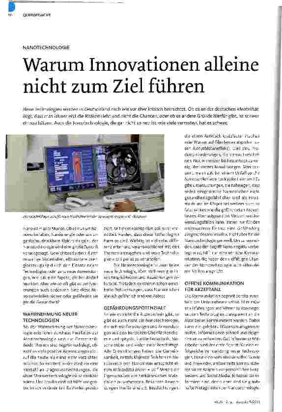Vorschauseite 1: Warum Innovationen alleine nicht zum Ziel führen