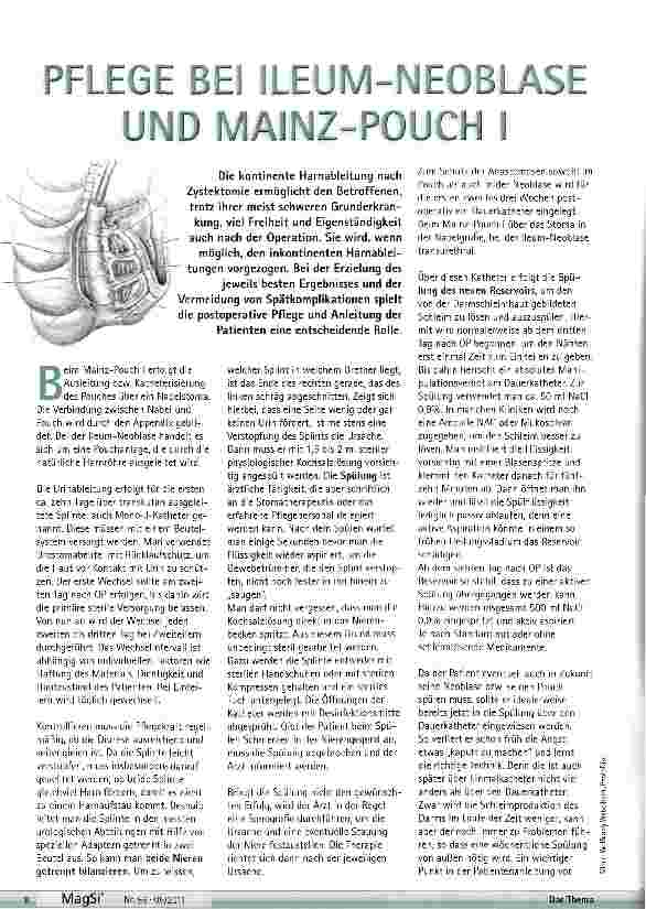Vorschauseite 1: Pflege bei Ileum-Neoblase und Mainz-Pouch