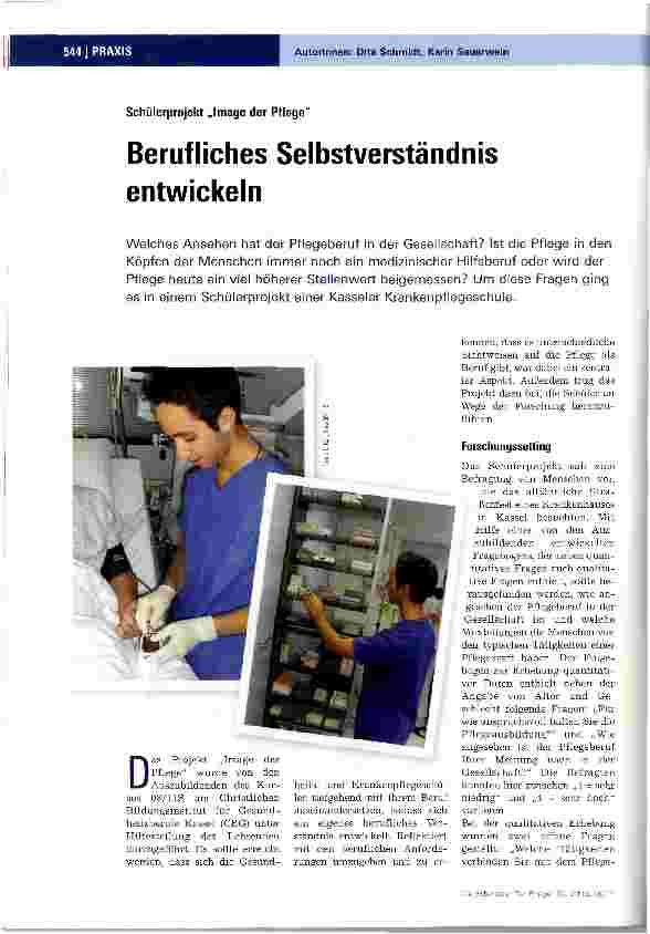 Vorschauseite 1: Berufliches Selbstverständnis entwickeln