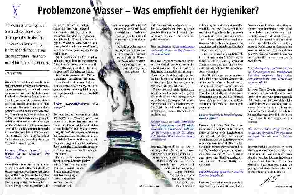 Vorschauseite 1: Problemzone passer - Was empfiehlt der Hygieniker?