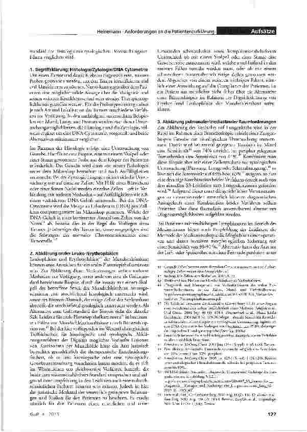 Vorschauseite 4: Erweiterte Anforderungen an die ärztliche Patientenaufklärung am Beispiel der Krebsdiagnostik
