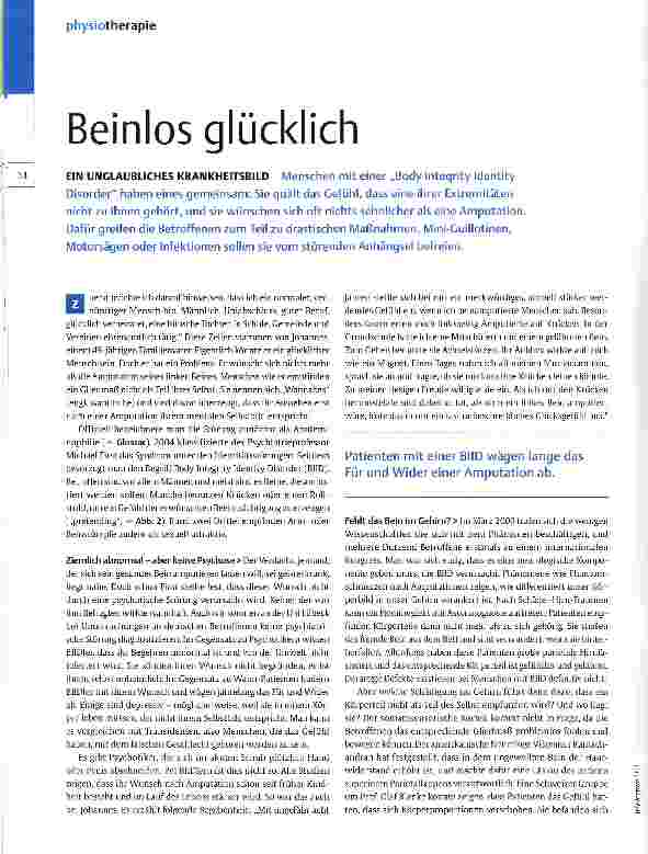 Vorschauseite 1: Beinlos glücklich