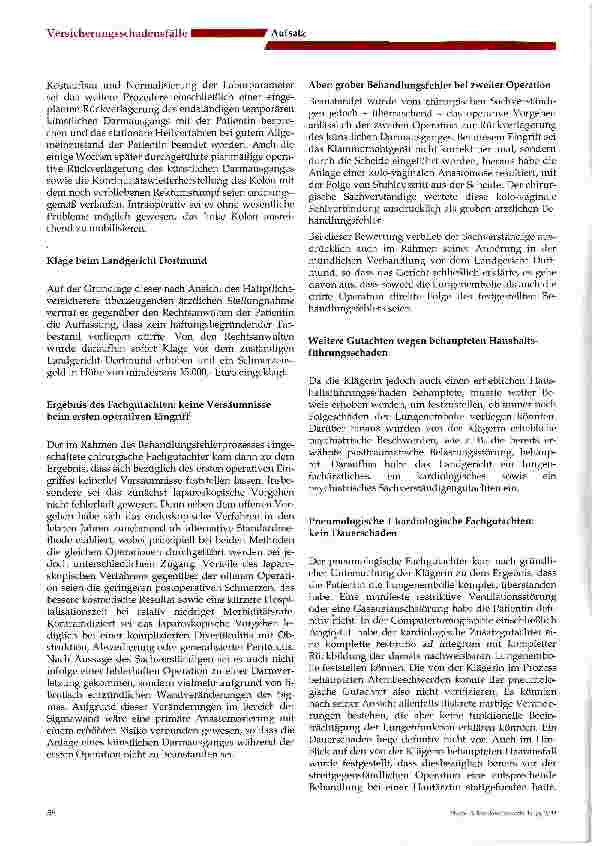 Vorschauseite 2: Posttraumatische Belastungsstörung nach missglückter Operation