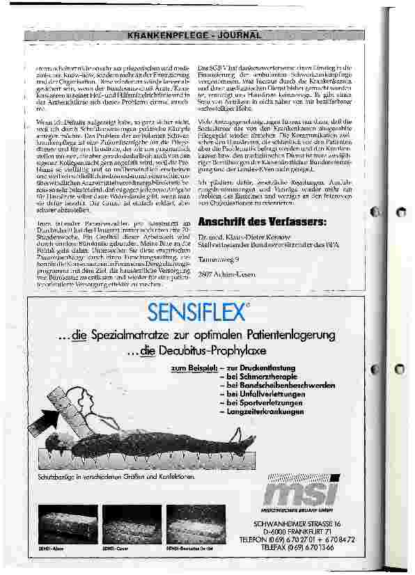 Vorschauseite 3: Ambulante Patientenversorgung - ein wichtiger Eckpfeiler in unserem Gesundheitssystem
