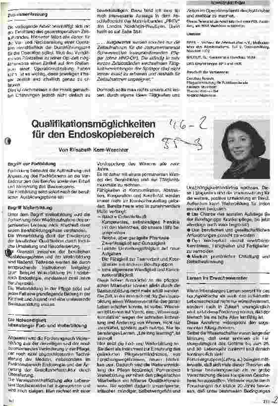 Vorschauseite 1: Qualifikationsmöglichkeiten für den Endoskopiebereich