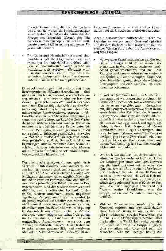 Vorschauseite 3: Seuchen und Infektionskrankheiten Die enge Beziehung zwischen Mensch und Umwelt