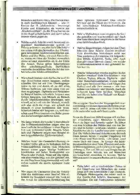 Vorschauseite 4: Seuchen und Infektionskrankheiten Die enge Beziehung zwischen Mensch und Umwelt