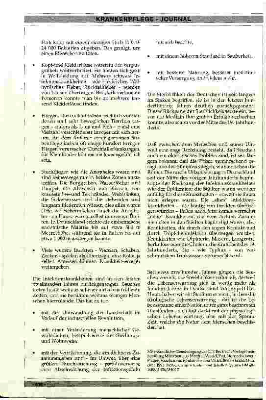 Vorschauseite 5: Seuchen und Infektionskrankheiten Die enge Beziehung zwischen Mensch und Umwelt