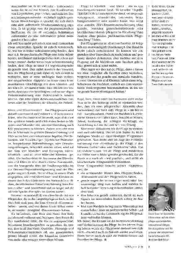 Vorschauseite 2: Wieviel Kopf braucht die Pflege?
