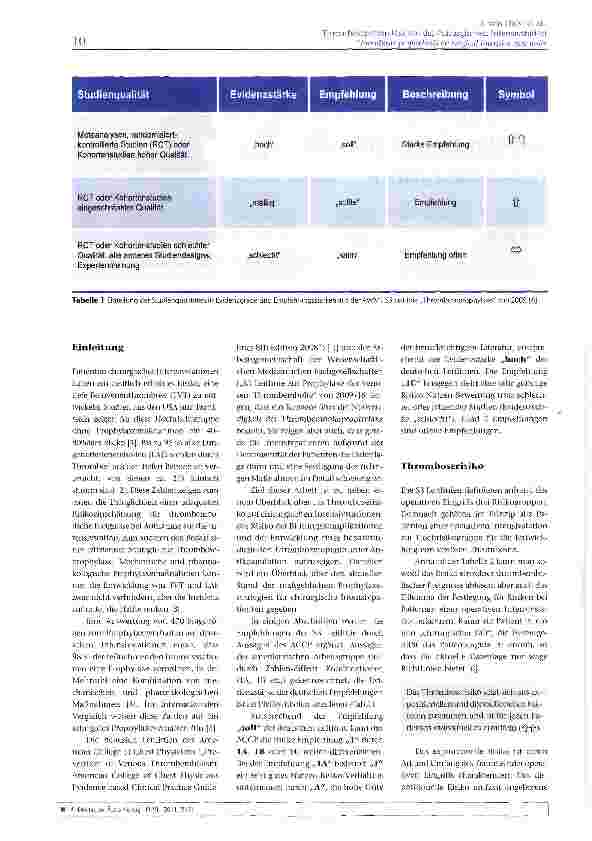 Vorschauseite 2: Thromboseprophylaxe auf der chirurgischen Intensivstation