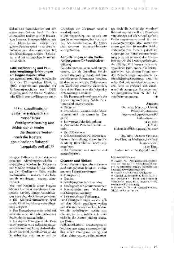 Vorschauseite 2: Kodierungssysteme und Pauschalvergütung