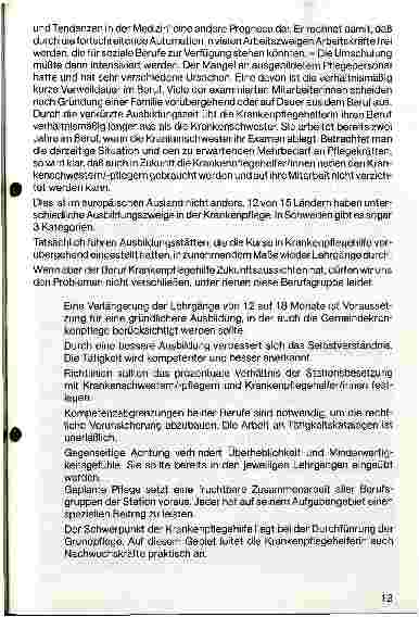 Vorschauseite 3: Krankenpflegehilfe - Entwicklung und Zukunftperspektiven