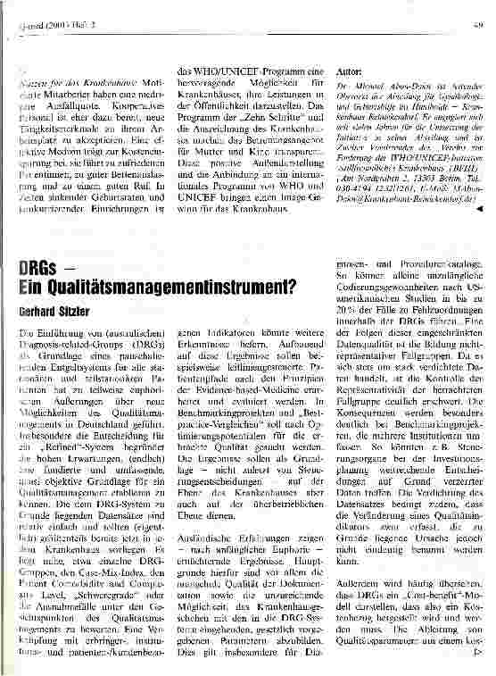 Vorschauseite 5: Qualitätsmanagement im Bereich Stillförderung
