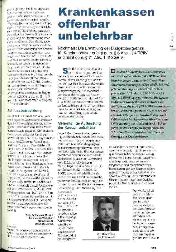 Vorschauseite 4: Weitere Belastungen in Sicht? Das Arbeitszeiturteil des Europäischen Gerichtshofes vom 3. Oktober 2000