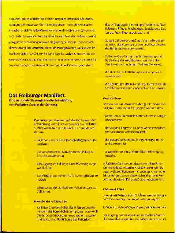 Vorschauseite 1: Das Freiburger Manifest
