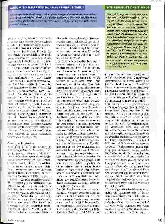 Vorschauseite 2: Ist Mobilfunk gefährlich?