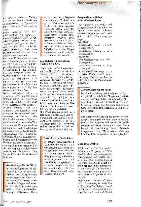 Vorschauseite 2: Die DRGs stehen vor der Tür Vorbereitungen treffen