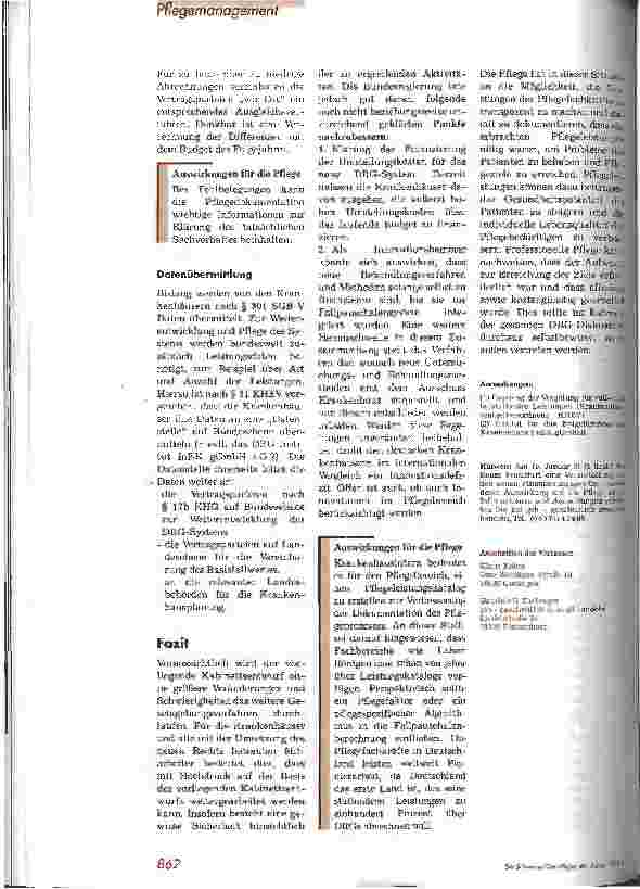 Vorschauseite 5: Die DRGs stehen vor der Tür Vorbereitungen treffen