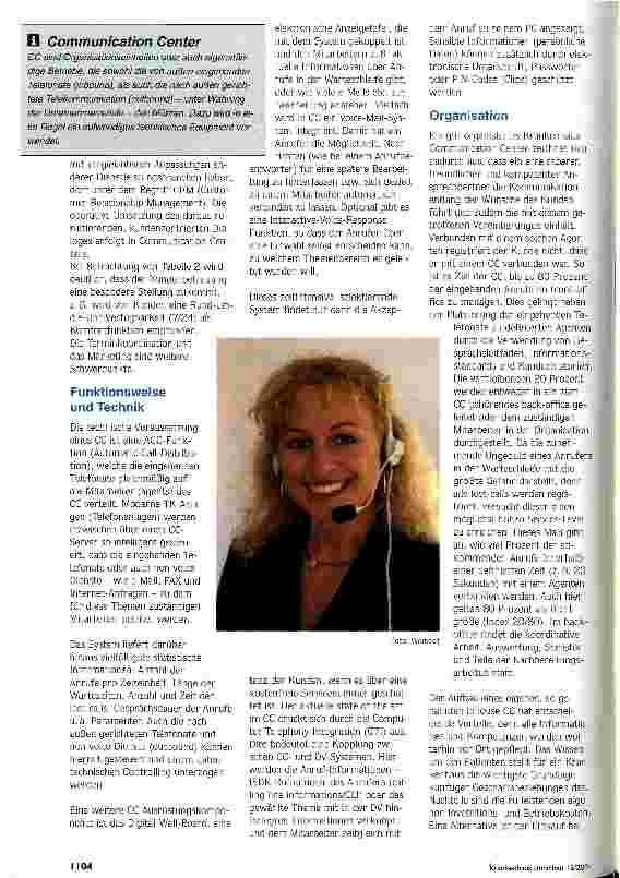 Vorschauseite 2: Steuerung der Prozesse Das Krankenhaus Communication Center - Ort von Disease Management