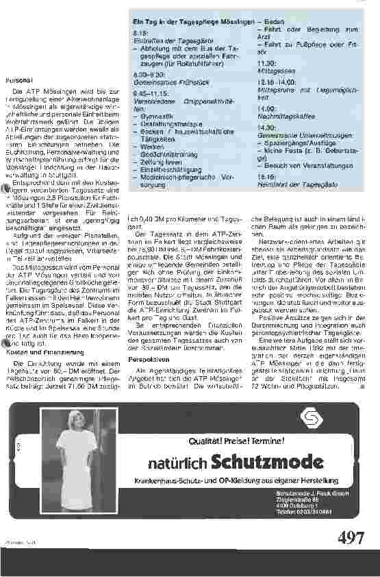 Vorschauseite 4: Altentagspflege im ländlichen Raum
