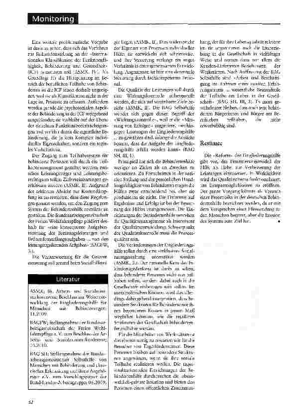 Vorschauseite 2: Die Perestroika der BehindertenhilfeDie Reform der Eingliederungshilfe geht von falschen Voraussetzungen aus