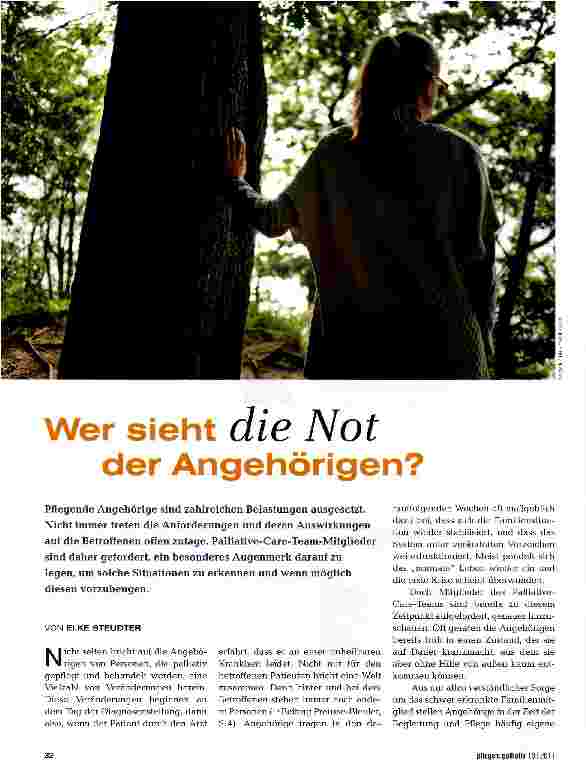 Vorschauseite 1: Wer sieht die Not der Angehörigen?