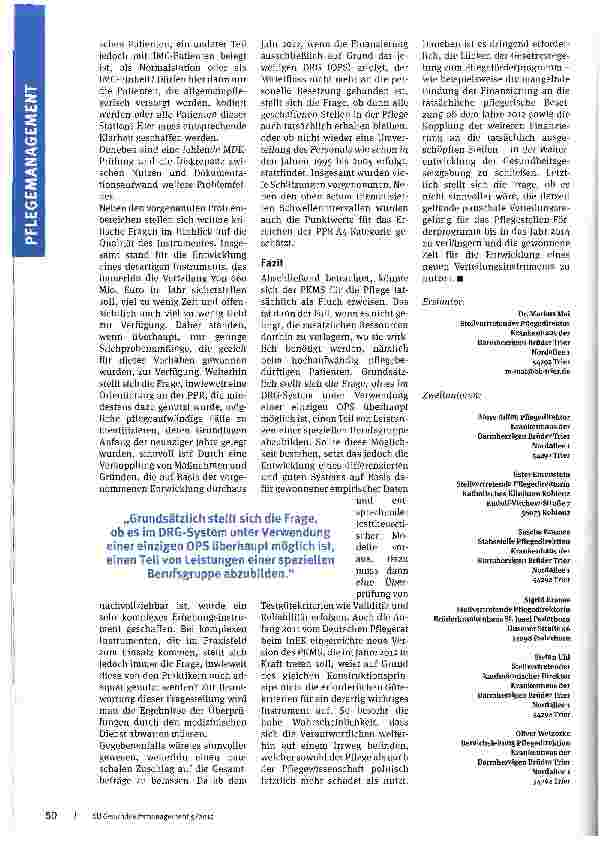 Vorschauseite 4: Fluch oder Segen für die Pflege?