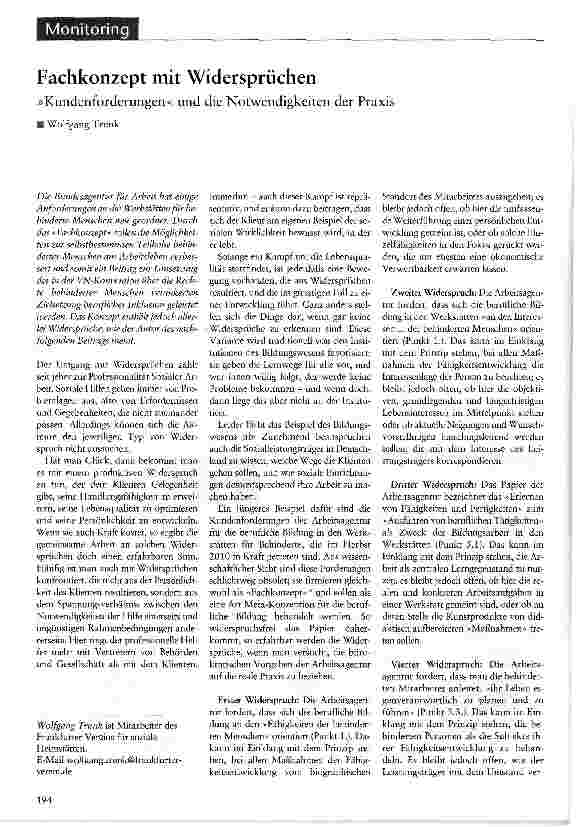 Vorschauseite 1: Fachkonzept mit Widersprüchen»Kundenforderungen« und die Notwendigkeiten der Praxis
