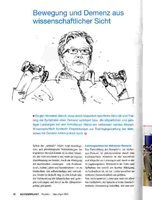 Vorschauseite 1: Bewegung und Demenz aus wissenschaftlicher Sicht