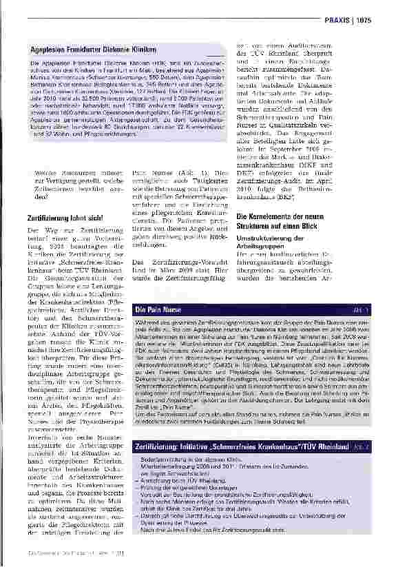 Vorschauseite 2: Ein Praxisbericht aus Sicht der Pain Nurse