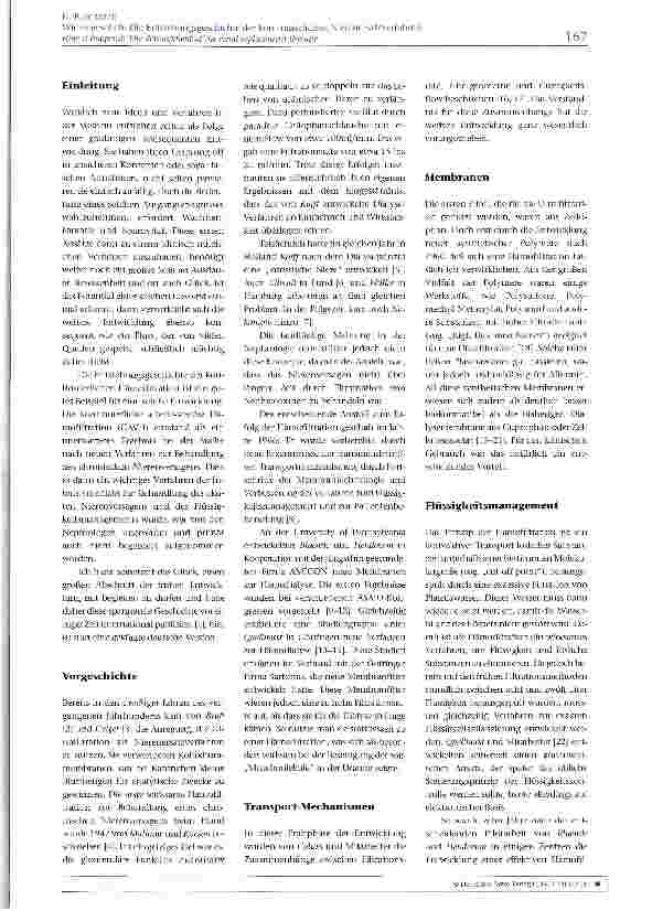 Vorschauseite 2: Wie es geschah: Die Entstehungsgeschichte der kontinuierlichen Nierenersatzverfahren