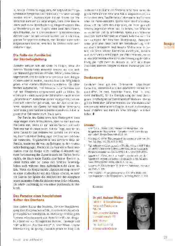 Vorschauseite 4: Hospiz - Idee und Realität