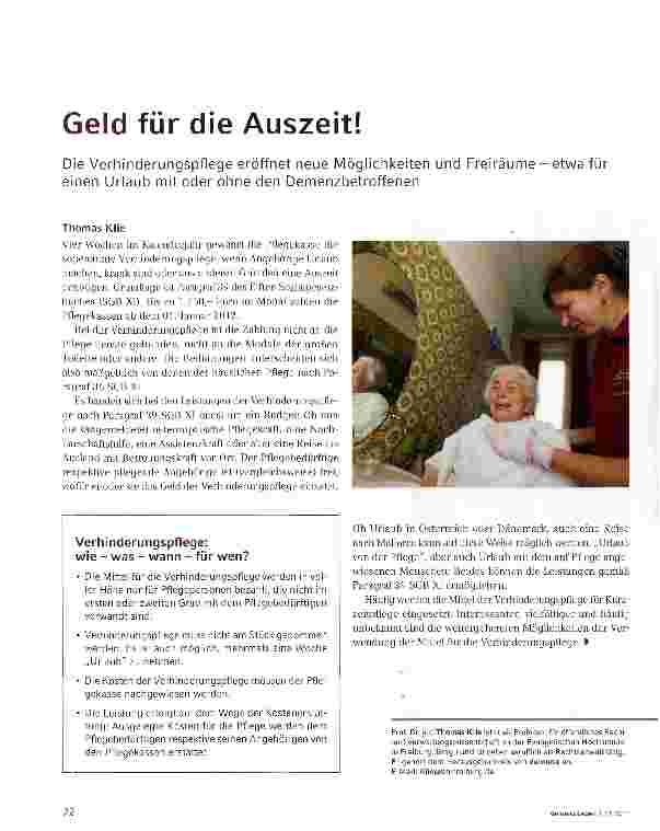 Vorschauseite 1: Geld für die Auszeit!