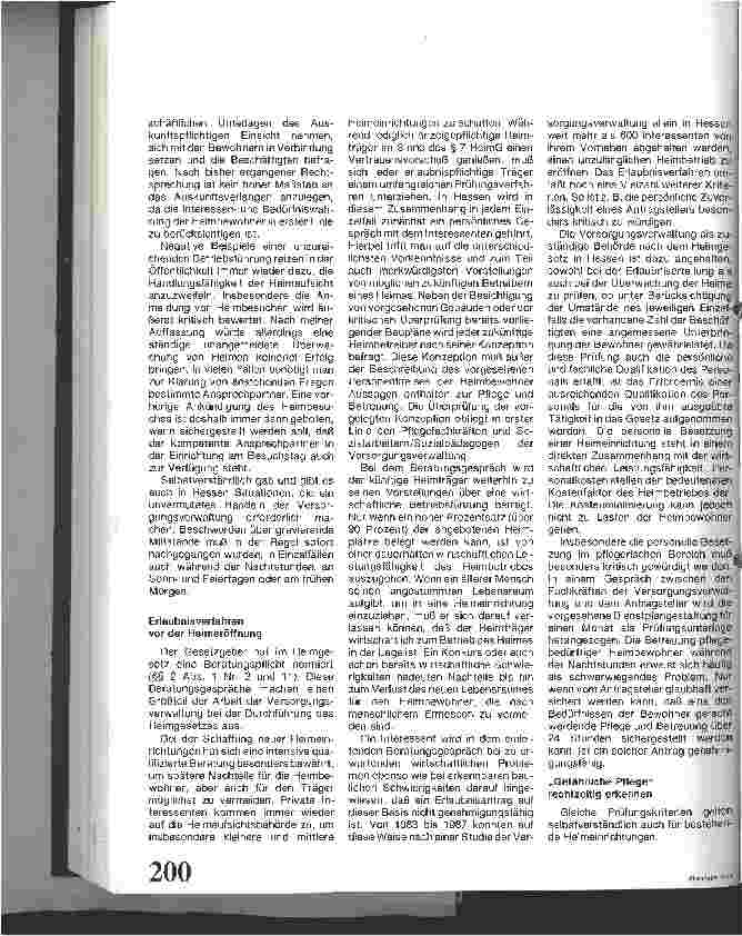 Vorschauseite 2: Durchführung des Heimgesetzes