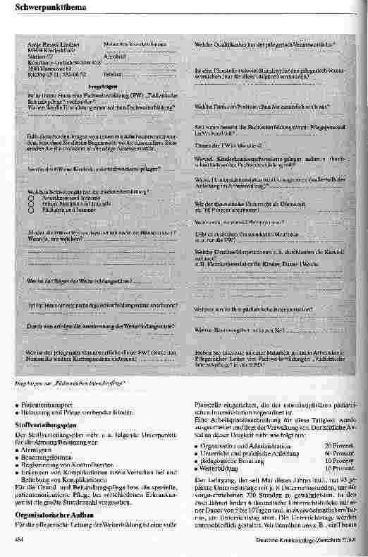 Vorschauseite 2: Fachweiterbildung Pädiatrische Intensivpflege