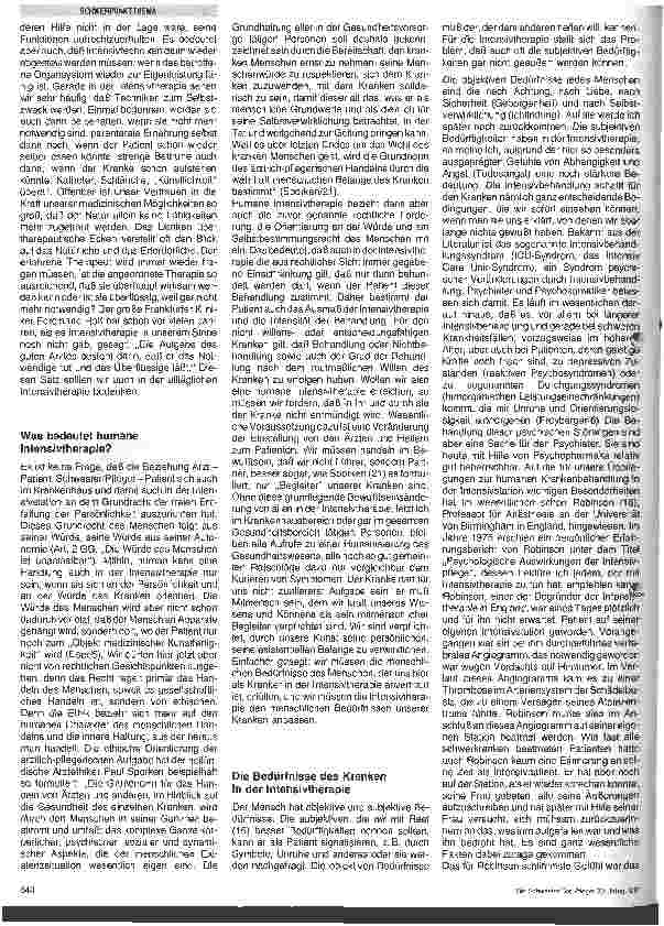 Vorschauseite 3: Auffordenung zu einer humanen Intersivtherapie