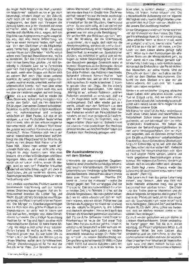 Vorschauseite 4: Auffordenung zu einer humanen Intersivtherapie