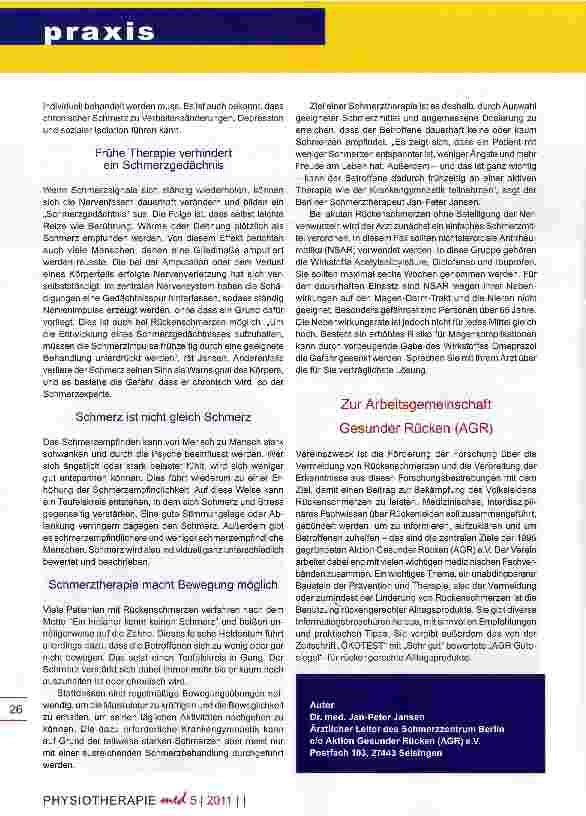Vorschauseite 2: Schmerztherapie bei Rückenschmerz