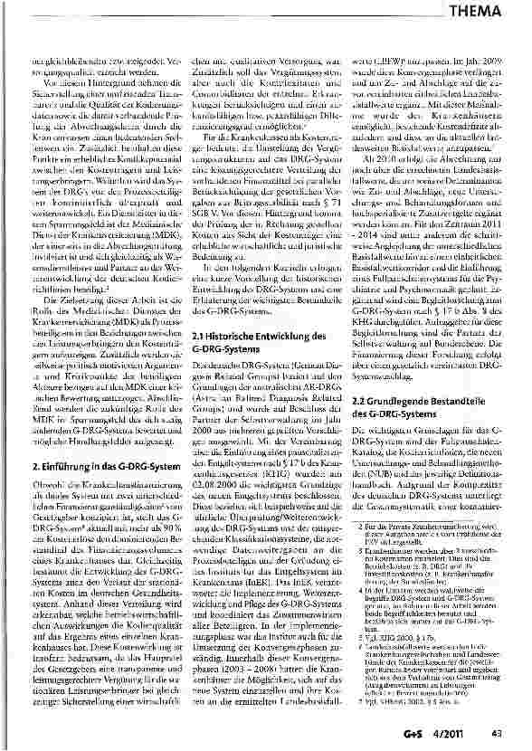 Vorschauseite 2: Sicherung der Finanzierbarkeit stationärer Leistungen durch Prüfung der Korrektheit der Abrechnung im Spannungsfeld des G-DRG-Systems