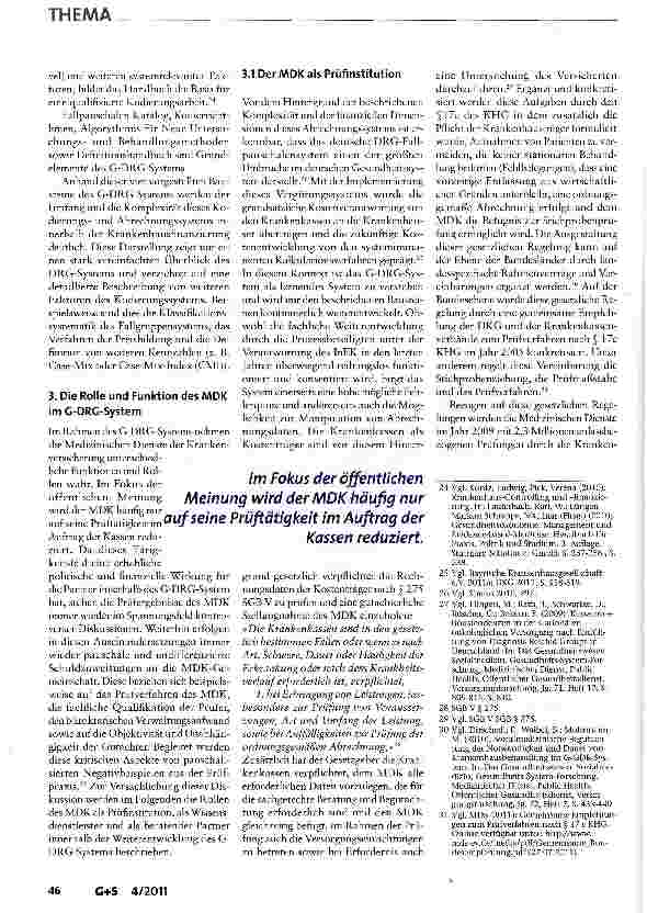 Vorschauseite 5: Sicherung der Finanzierbarkeit stationärer Leistungen durch Prüfung der Korrektheit der Abrechnung im Spannungsfeld des G-DRG-Systems