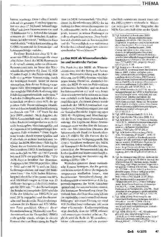 Vorschauseite 6: Sicherung der Finanzierbarkeit stationärer Leistungen durch Prüfung der Korrektheit der Abrechnung im Spannungsfeld des G-DRG-Systems
