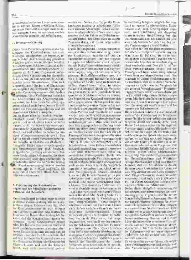 Vorschauseite 2: Krankenhaus und Versicherung