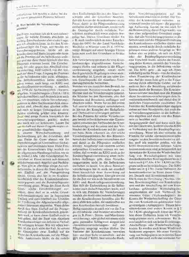 Vorschauseite 3: Krankenhaus und Versicherung