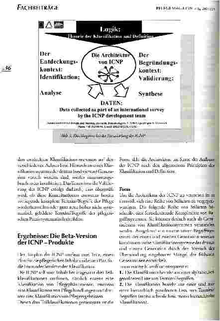 Vorschauseite 5: Die Internationale Klassifikation Pflegerischer Praxis - ICNP Von der Alphazur Beta-Version